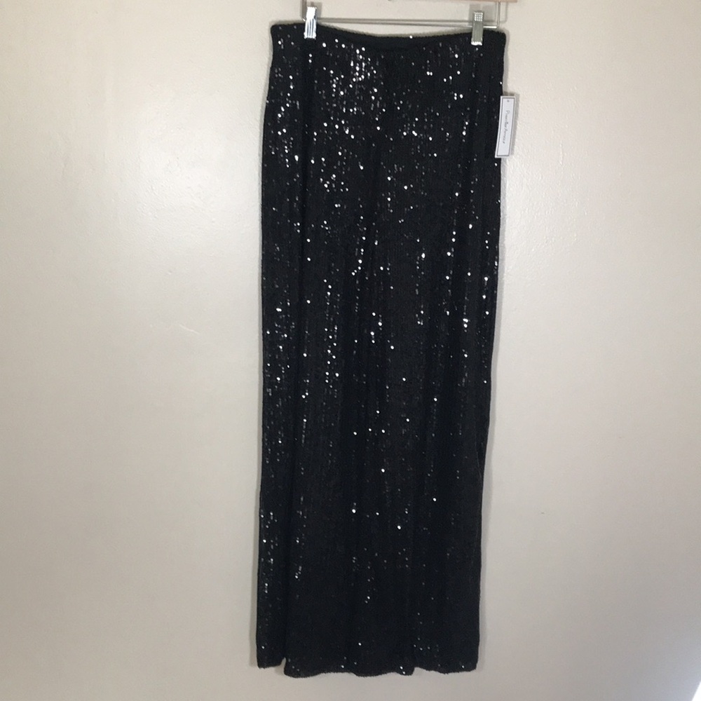 NEW Premier Amour Straight Pull-On Sequin Pant - Picture 3 of 8